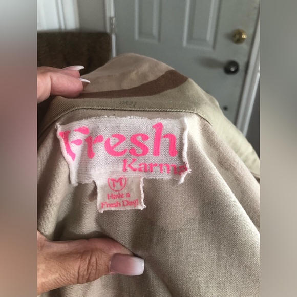 Fresh Karma jacket. Never been worn. Super cute and funky. Made in the US. - Picture 5 of 5